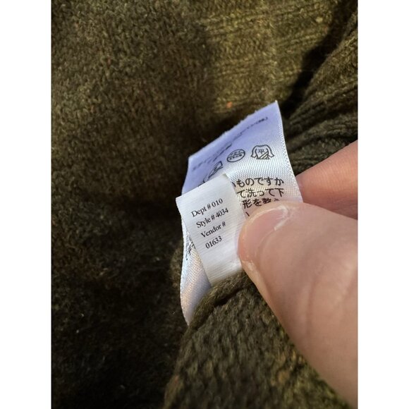 Eddie Bauer Women XXL Green Rabbit Hair Blend Knit Hooded Pocket Sweater Vest - Picture 13 of 14